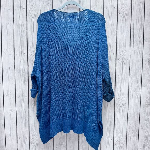 She + Sky V-Neck Oversized Sweater One Size Fits Most - Picture 3 of 3